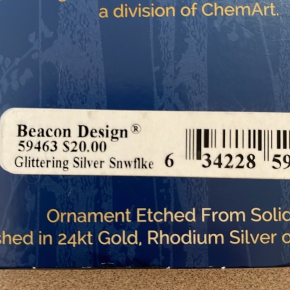 Christmas snowflake ornament from Beacon Design. - Picture 6 of 6